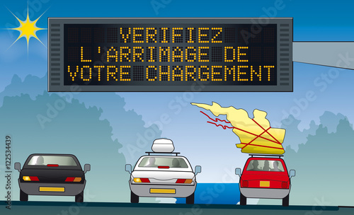 Scènes autoroutières - Arrimage chargement