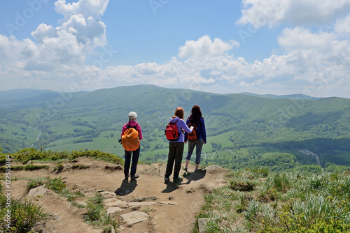 Fototapeta Naklejka Na Ścianę i Meble -  Bieszczady- Widok z Połoniny Wetlińskiej