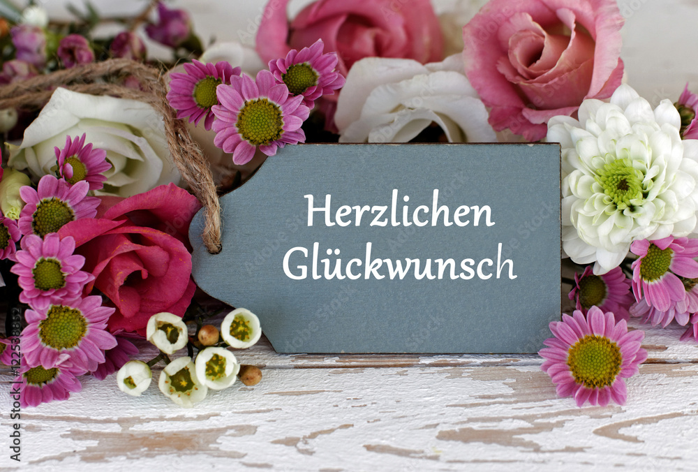 Herzlichen Glückwunsch Stock Photo Adobe Stock