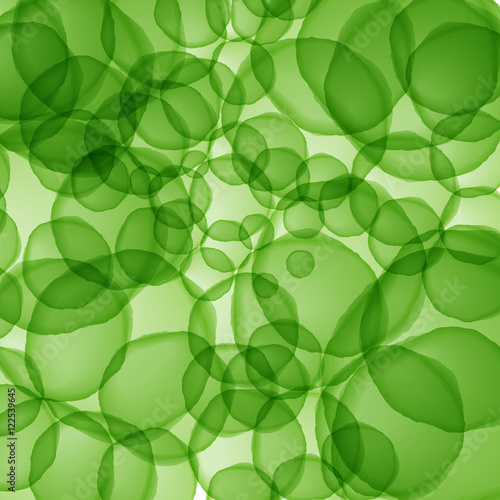 Green circle overlap color abstract background