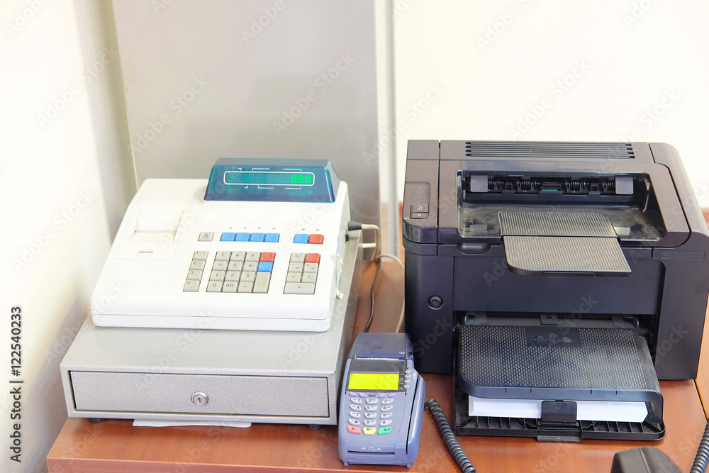 The image of cash register The image of cash register