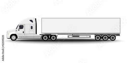 Vehicles set. Cargo Truck and Van