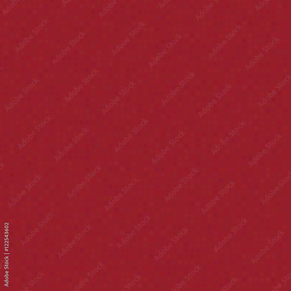 Different shades of red stars geometric seamless pattern on red background