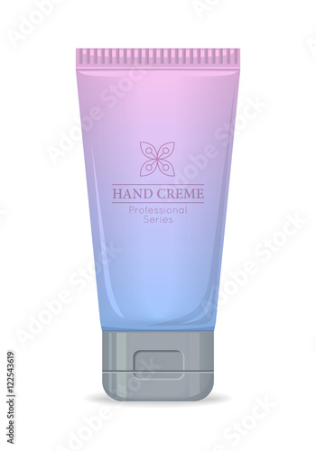 Professional Series Hand Cream Bottle Isolated.