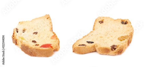 Set rusks isolated over the white background