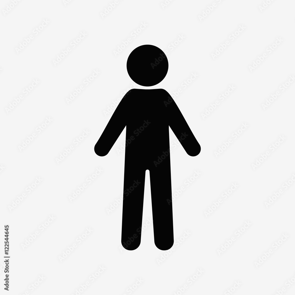 Man standing silhouette, people Man standing silhouette, people