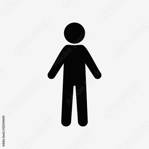 Man standing silhouette, people