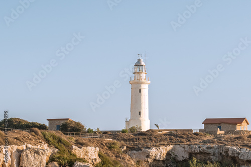 Вид на маяк в Пафосе, Кипр