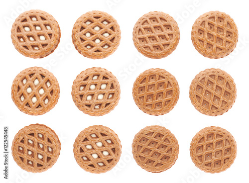 Set of cookies isolated over the white background © exopixel