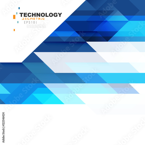 Transparent overlapping geometric on white and space for text. Business or technology futuristic template. Corporate business or tech identity design, online presentation website element.