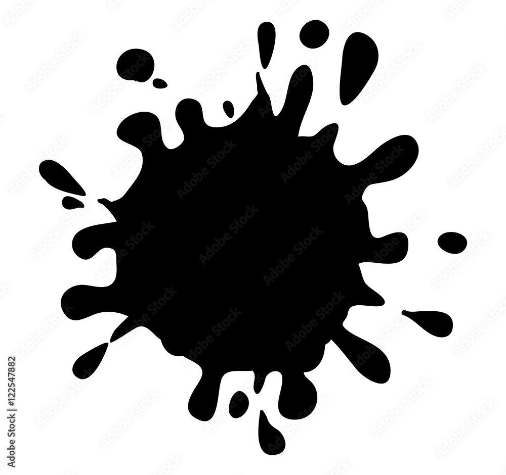 ink blob, blot, splash silhouette vector symbol icon design. ink blob, blot, splash silhouette vector symbol icon design.