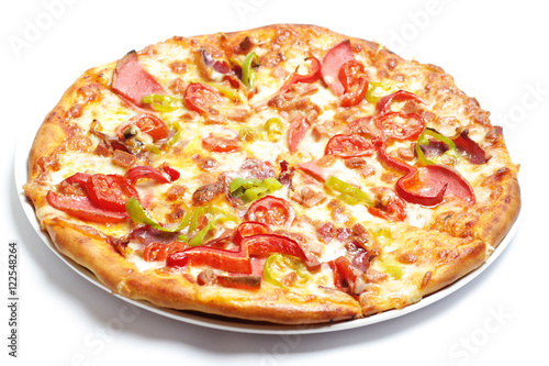 mixed topping pizza
