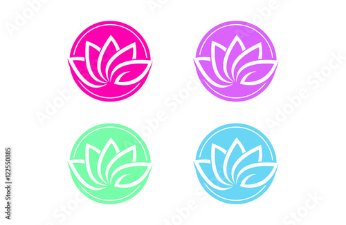 Fototapeta Naklejka Na Ścianę i Meble -  leaf/ lotus symbol logo illustration