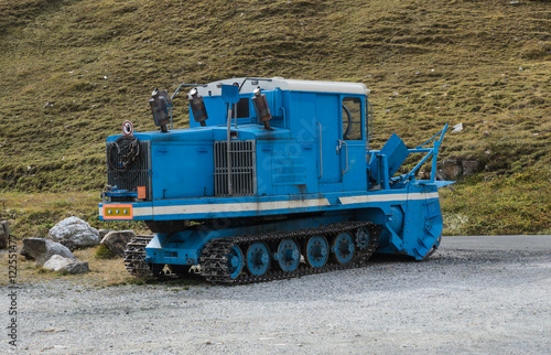 Obraz na płótnie Schneefräse am Großglockner w salonie