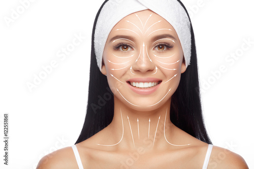 Massage facial lines photo