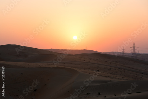 Desert dunes in Liwa, United Arab Emirates