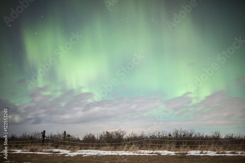 Northern Lights in Prairie near Cochrane, Alberta, Canada photo