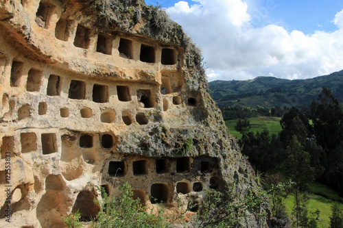 The Ventanillas de Combaya are an old pre inca cemetry in the mountains of northern Peru near Cajamarca.