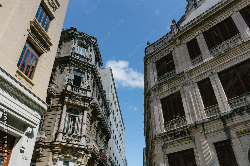 View of Havana and its historic buildings, Cuba
