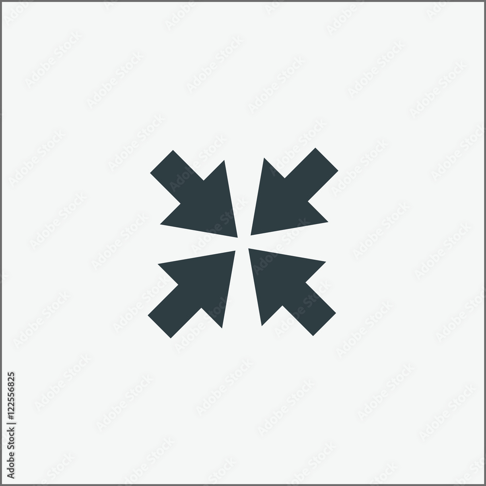 Minimize screen icon vector illustration. Minimize screen icon vector illustration.