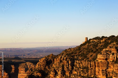 Grand Canyon Watchtower Viewed from Navajo Point