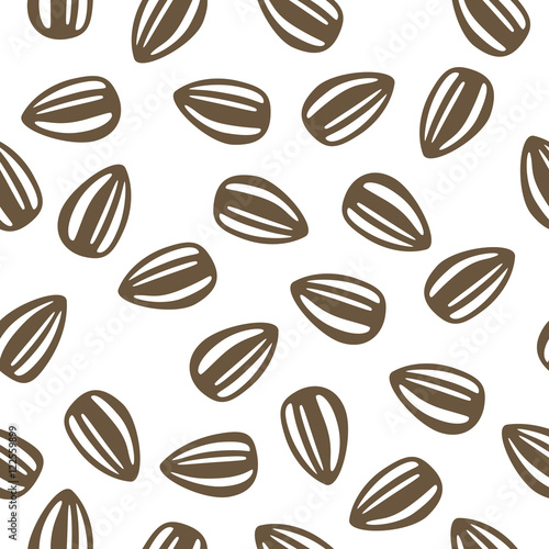 vector sunflower seeds pattern