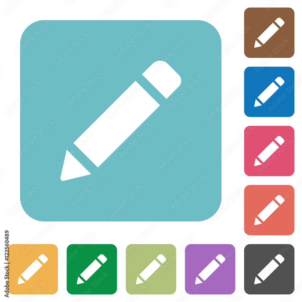 Flat pencil icons Flat pencil icons