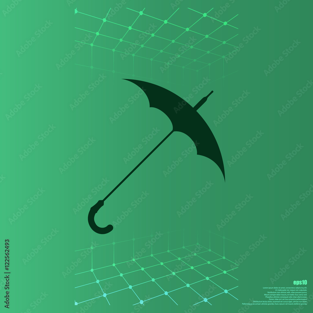Umbrella symbol vector icon Stock Vector Adobe Stock