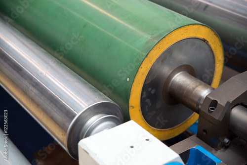 Slika na platnu Industrial printshop: Flexo press printing