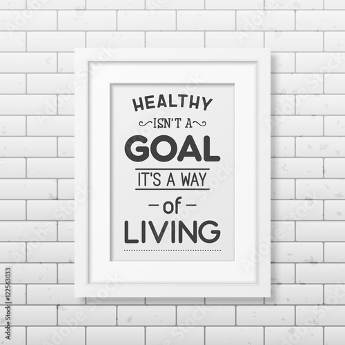 Health quote. Typographical Poster.