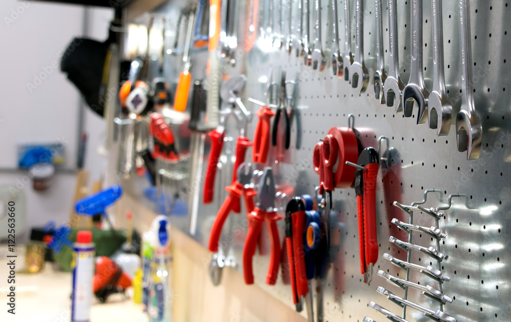 Obraz premium Set of working tools