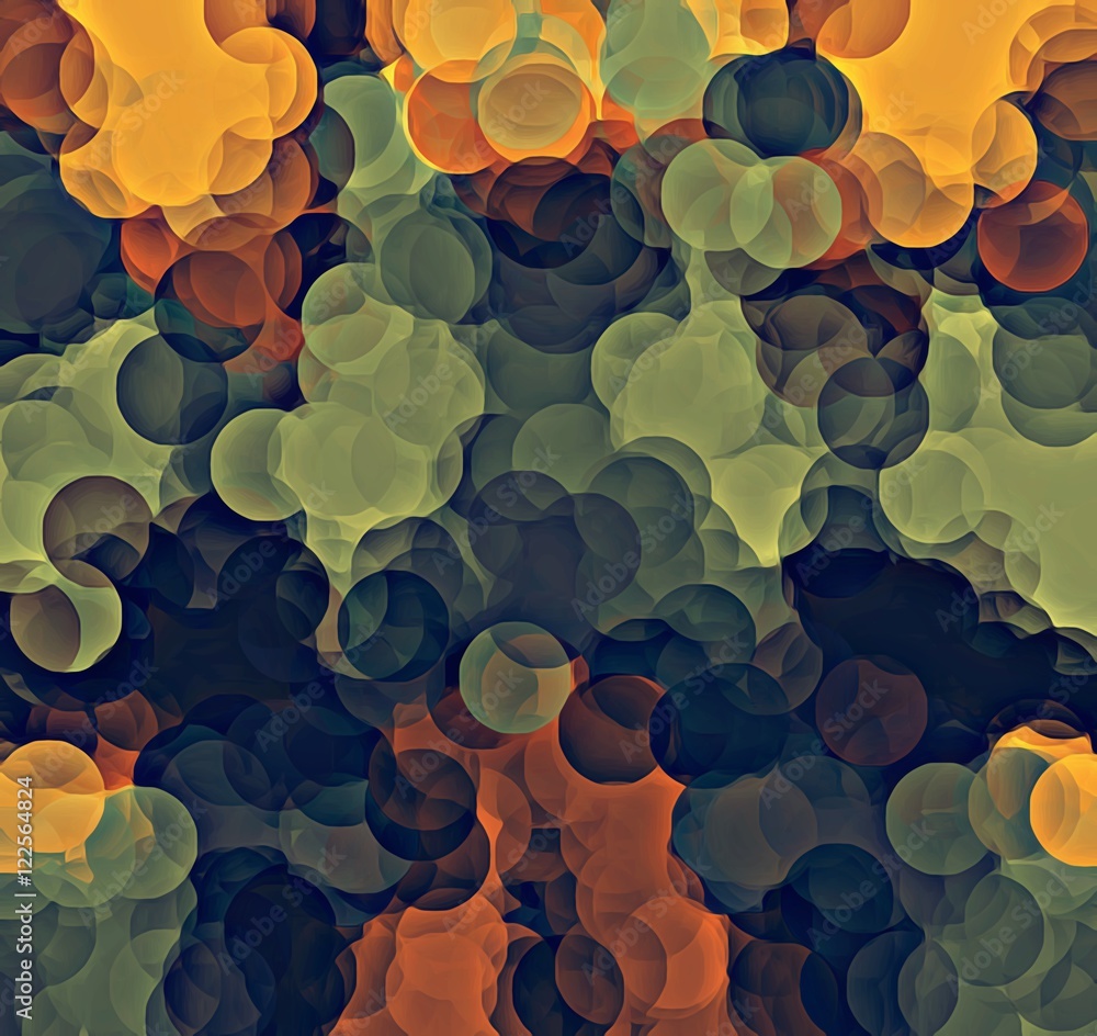 yellow green and brown circle pattern abstract background