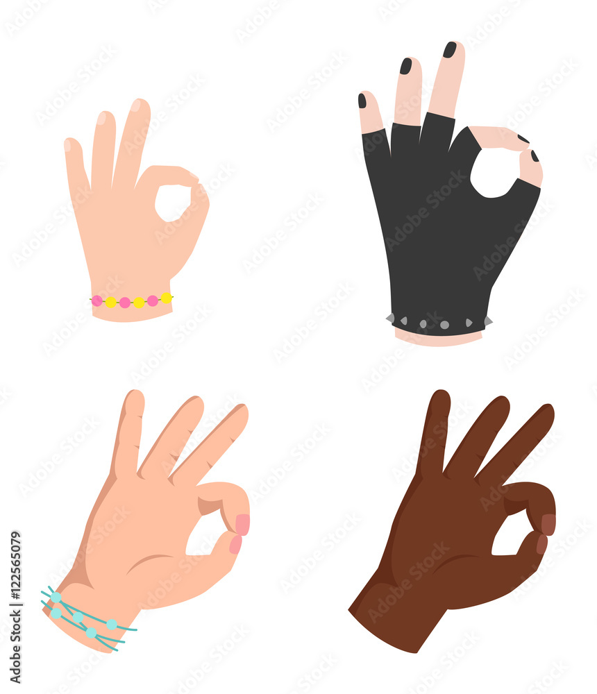 Hands symbol ok Hands symbol ok