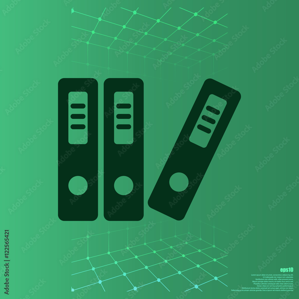 large folders with documents, web icon. vector design large folders with documents, web icon. vector design