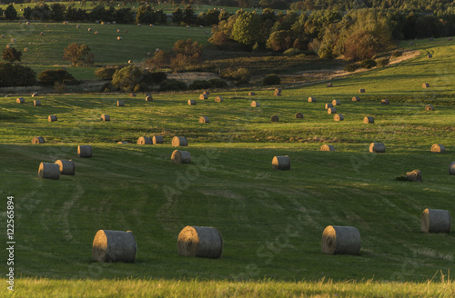 Sunset near Krasny Les village photo