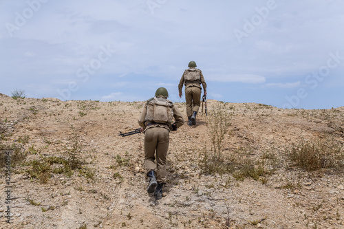 Soviet paratroopers in Afghanistan photo