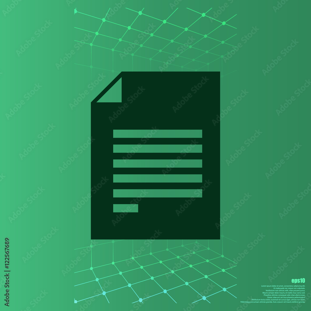Flat paper cut style icon of text searching Flat paper cut style icon of text searching
