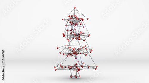 Wireframe mesh of christmas...