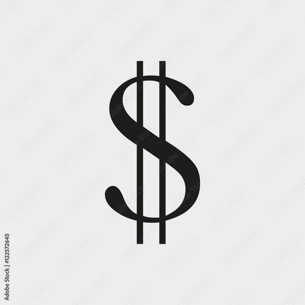 money icon stock vector illustration flat design
