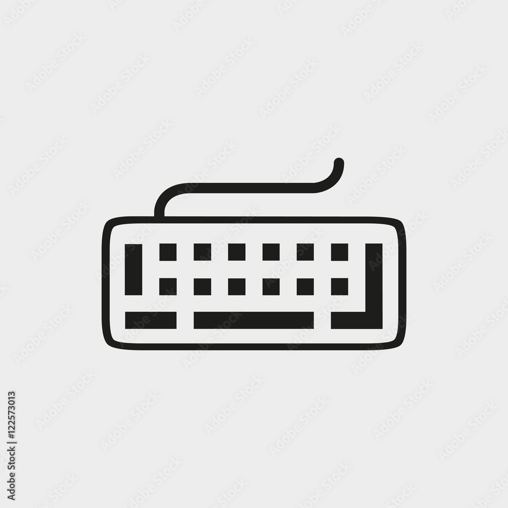 keyboard icon stock vector illustration flat design keyboard icon stock vector illustration flat design