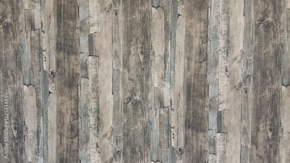 Naklejka premium Dark Vintage wooden boards with texture as background