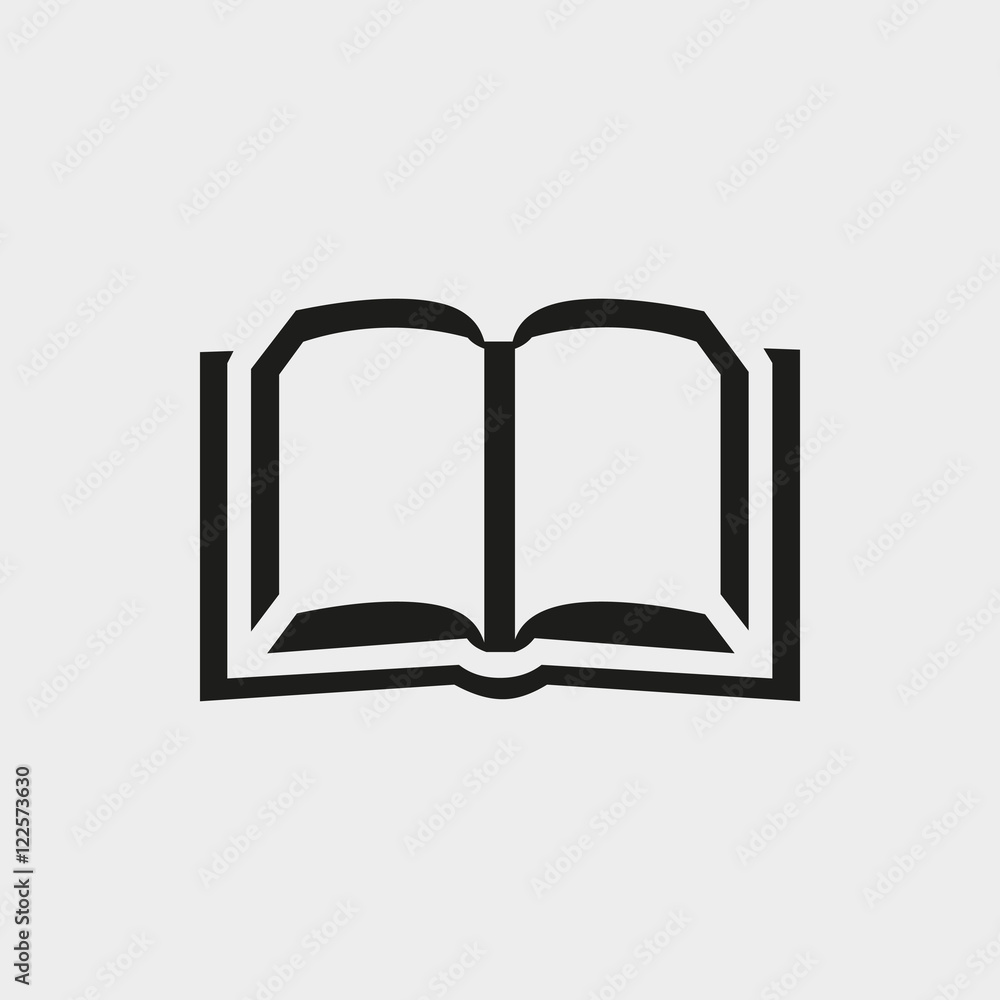 book icon stock vector illustration flat design book icon stock vector illustration flat design