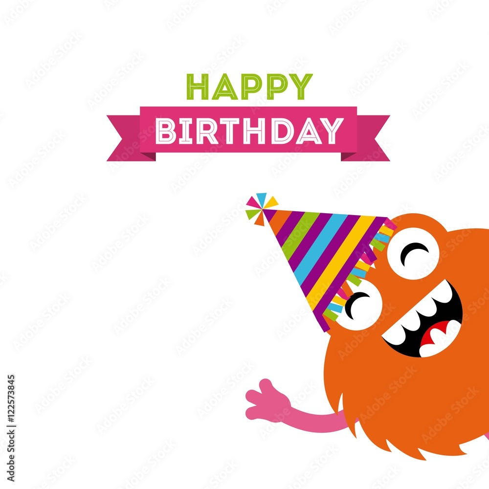 monster characters in birthday party vector illustration design monster characters in birthday party vector illustration design