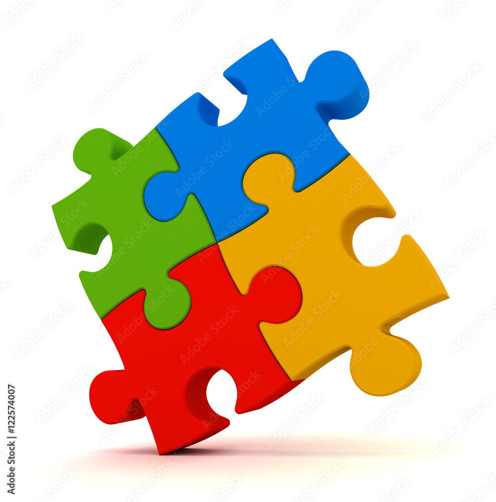 puzzle concept 3d illustration puzzle concept 3d illustration