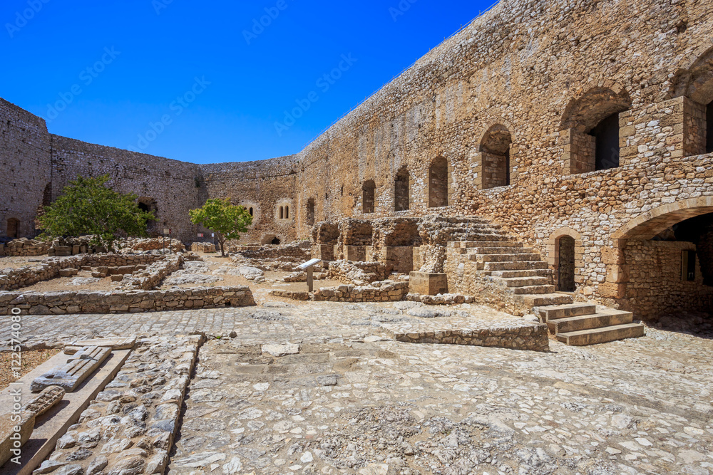 inside the Chlemoutsi fortress in Ilia, Peloponnese