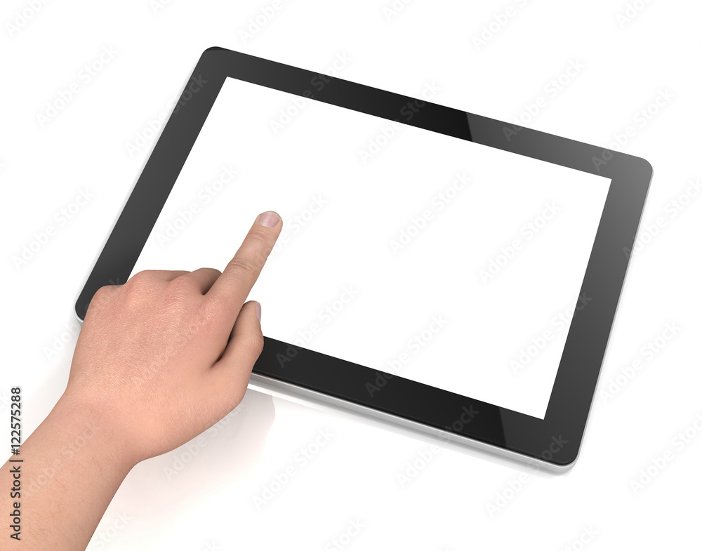 blank tablet computer concept 3d illustration blank tablet computer concept 3d illustration