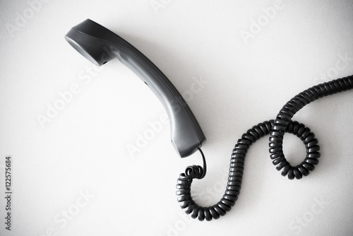 black land line telephone photo