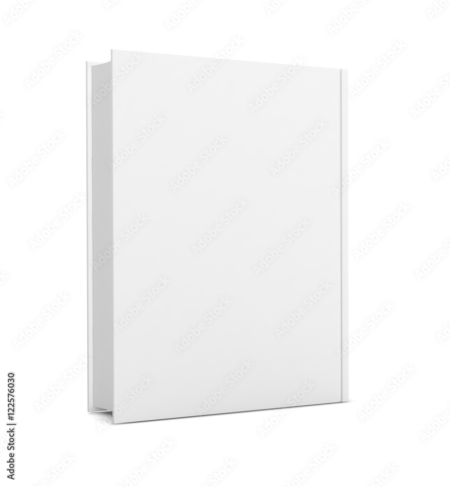 single white book 3d illustration single white book 3d illustration