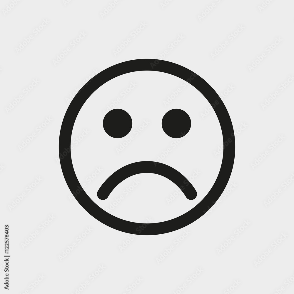 Fototapeta premium Smile icon stock vector illustration flat design