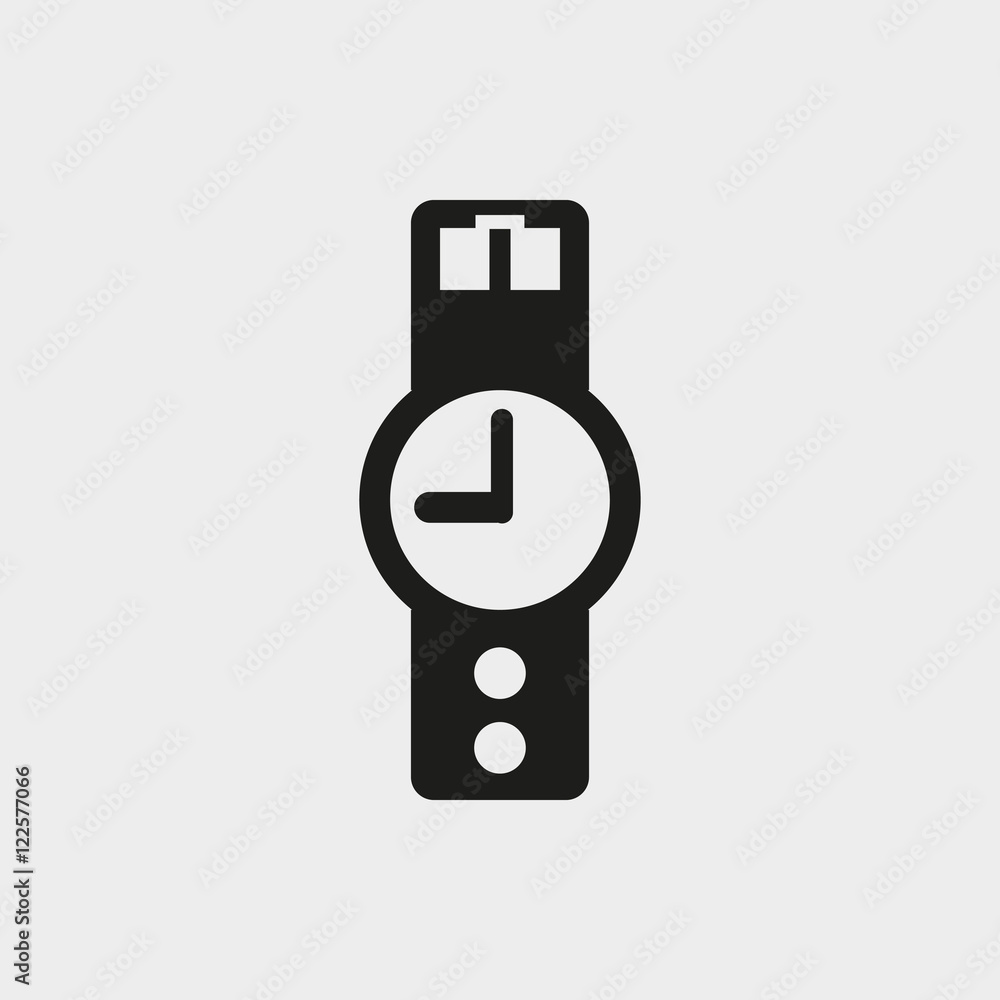 wristwatch icon stock vector illustration flat design wristwatch icon stock vector illustration flat design
